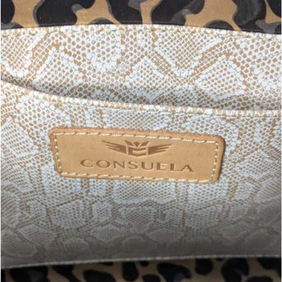 Consuela Downtown Crossbody Bag in Deanna Canvas Stripe Multicolor Yellow Blue - Picture 10 of 16